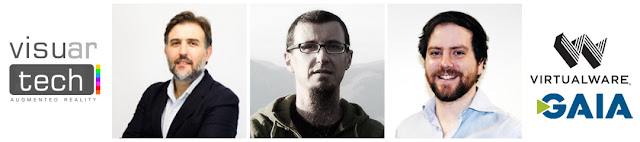 visuartech, Iván Gómez, Santiago Rivera, Virtual Ware y Gaia, y David García García