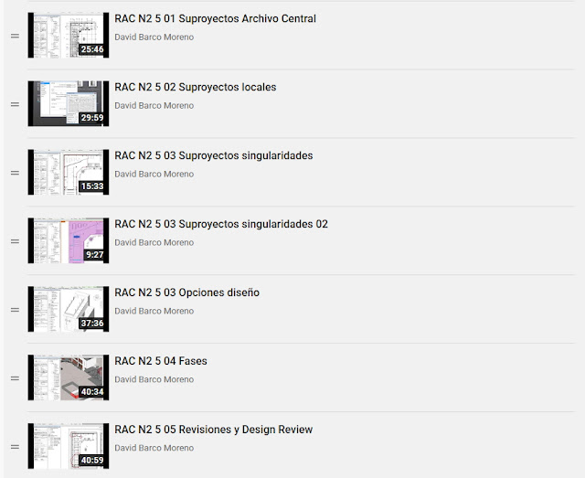 Videotutoriales Revit Architecture Nivel 2 disponibles: Entrega 6 final